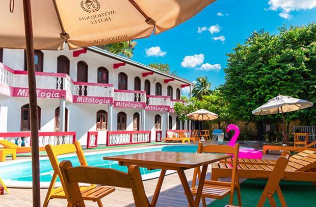 Hotel Mitologia Algodoal Bagian luar foto